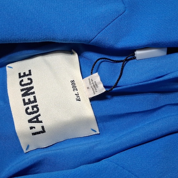 L'AGENCE BLAZER JACKET Womens NEW 2 BLUE Work Casual Coat - Picture 6 of 8